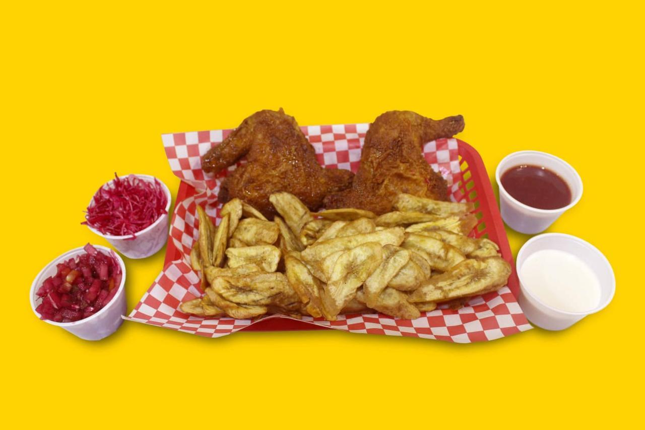 Porción Pierna + Papas